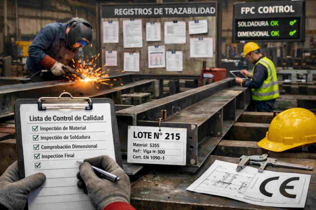 Marcado CE para Estructuras Metálicas Fabricación de estructuras metálicas con trazabilidad y control de calidad para el Marcado CE