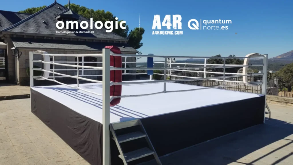 Caso de éxito Quantum Norte: adecuación normativa y documentación técnica para un ring de boxeo profesional Ring de boxeo fabricado de manera segura por Quantum