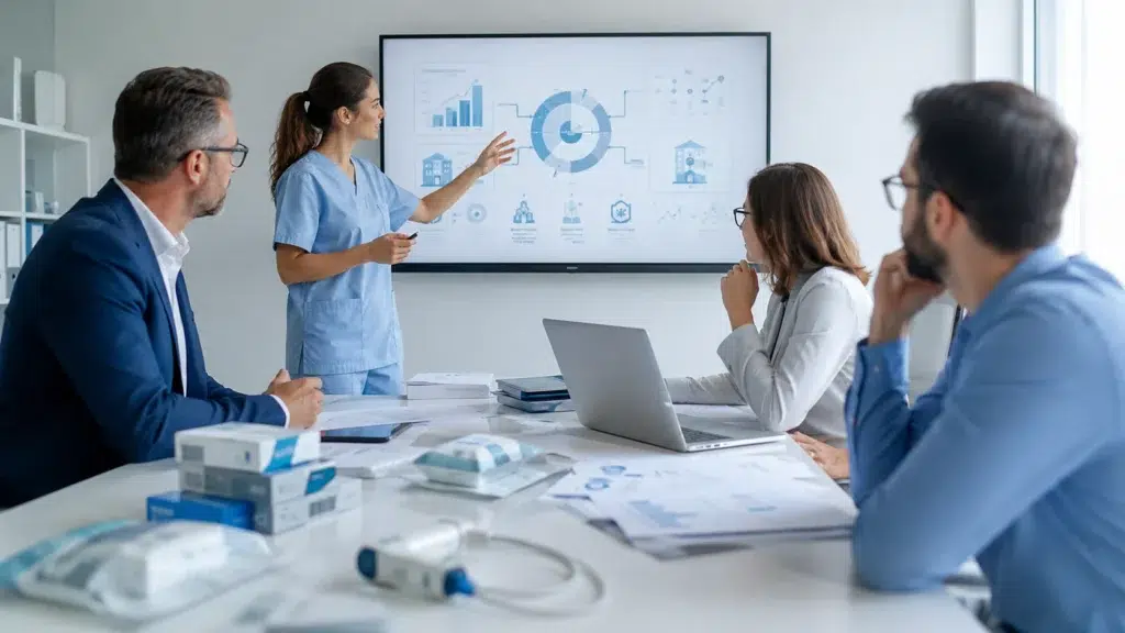 Cursos de productos sanitarios: formación práctica en Responsable Técnico, EUDAMED, RECOPS y validación de software reunión productos sanitarios optimizada