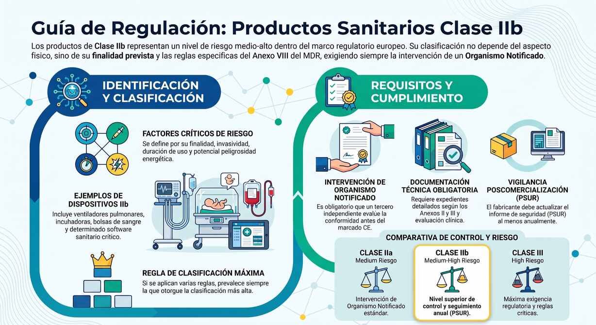 Producto sanitario clase IIb: qué es, normativa y ejemplos Guía regulación productos sanitarios IIb