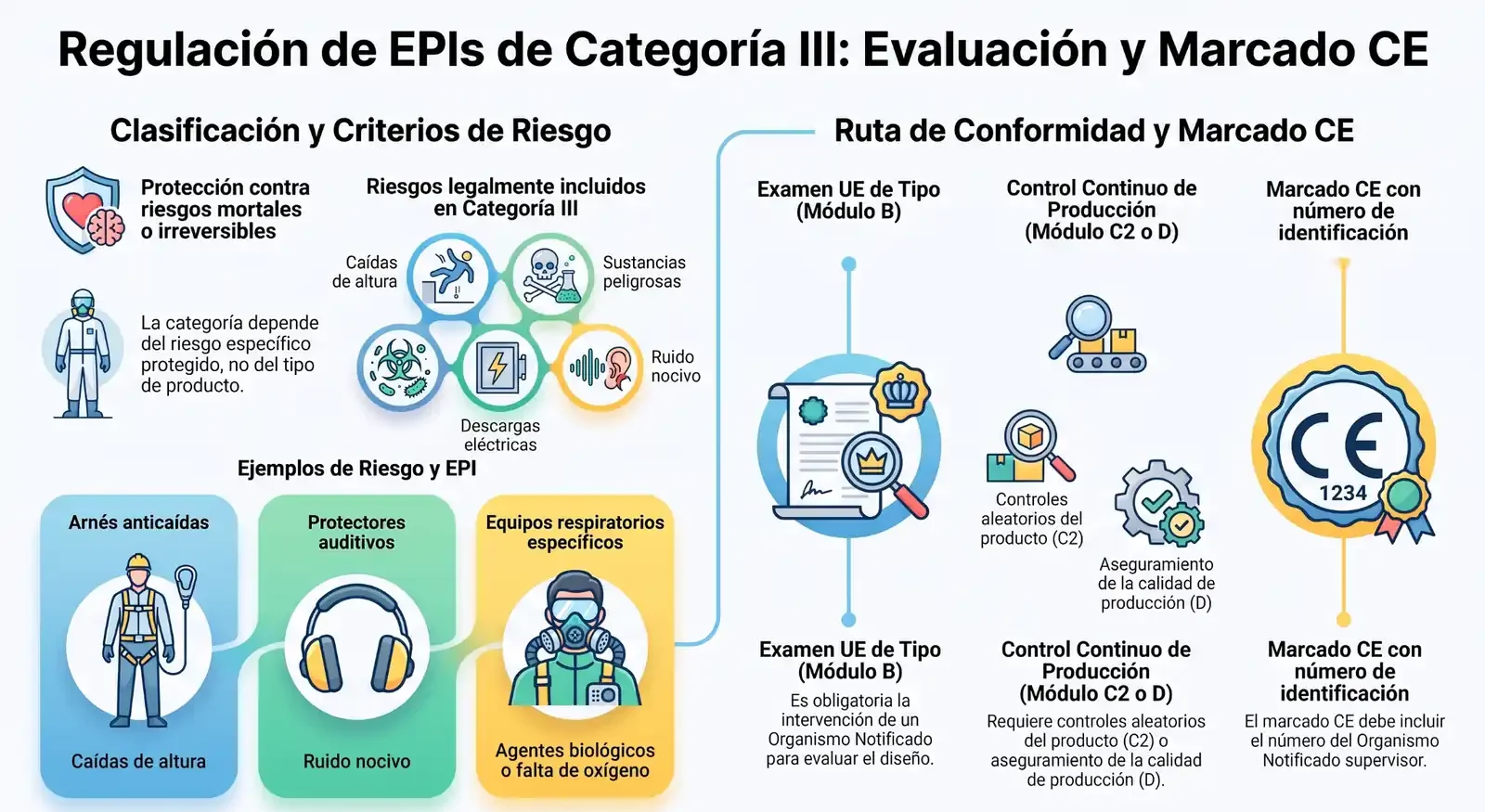 Infografía sobre las EPIS de categoría III 